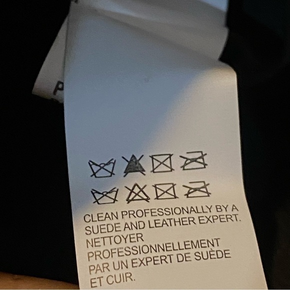 LUCKY BRAND Black Lamb Leather Moto Skirt 6 - Picture 10 of 10